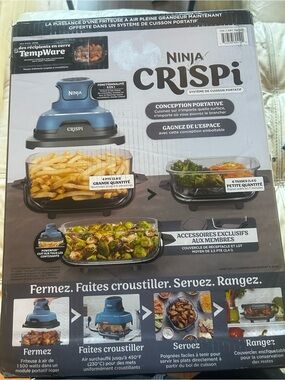 Ninja CRISPi Portable Air Fryer System - Blue and Black